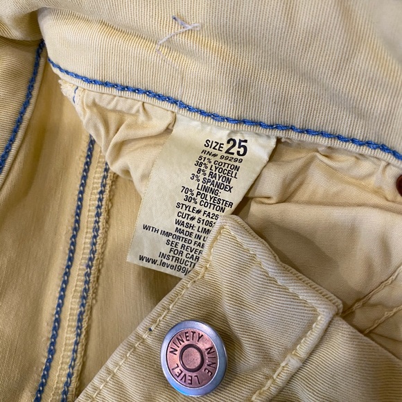 Summer Yellow Denim Pants - Picture 3 of 7